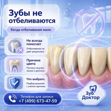 Почему зубы не отбеливаются
