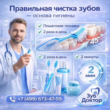 Как правильно чистить зубы