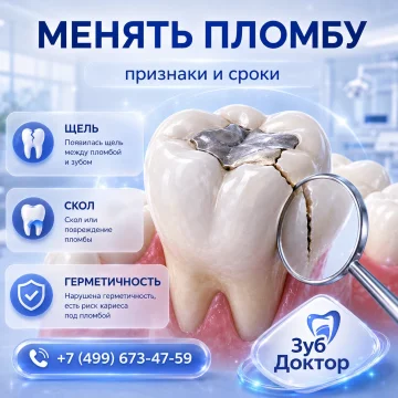 Когда пора менять пломбу: признаки и сроки