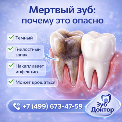 Может ли мертвый зуб не болеть