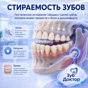 Стираемость зубов и высота прикуса: когда нужна оценка