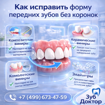 Форма передних зубов 