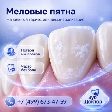 Меловые пятна на эмали: начальный кариес или деминерализация