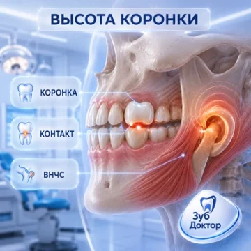 Неправильная высота коронки: как это отражается на ВНЧС
