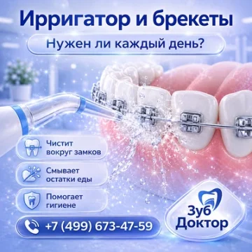 Ирригатор и брекеты: нужен ли каждый день