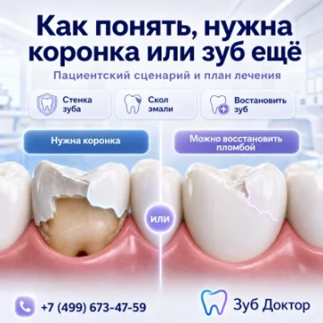 Как понять, что нужна коронка на зуб
