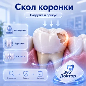 Скалываются коронки: когда причина в прикусе