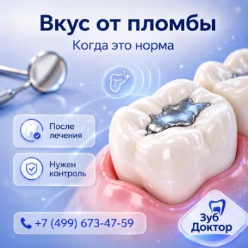 Неприятный вкус от пломбы: когда нужен осмотр