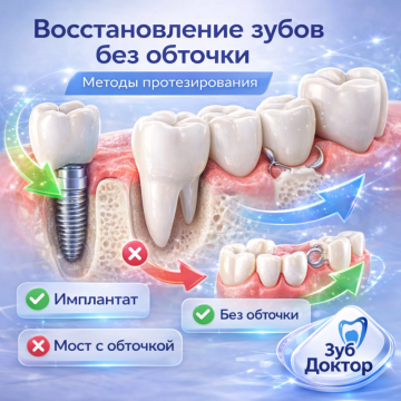 Протезы без обточки зубов