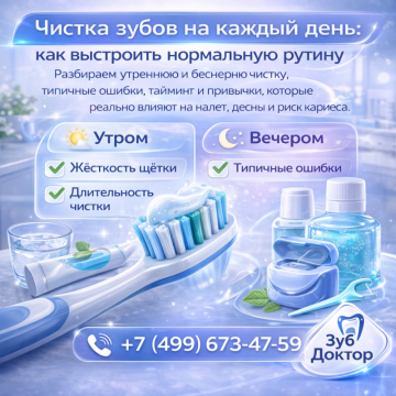 Чистка зубов каждый день