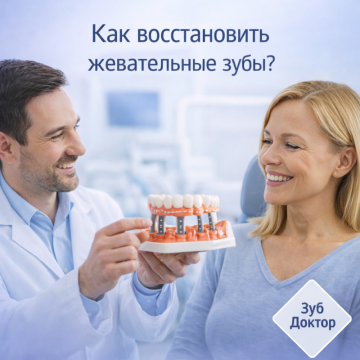 Имплантация жевательных зубов