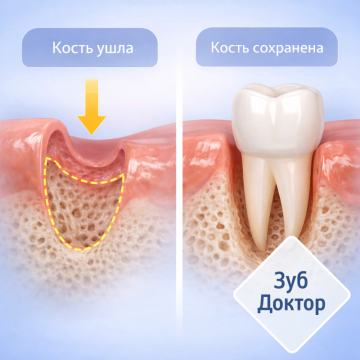 Кость ушла если нет зуба или нет
