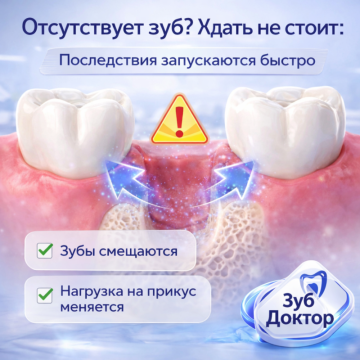 Мост при потере одного зуба?