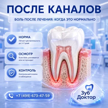 Боль после лечения каналов: когда это нормально