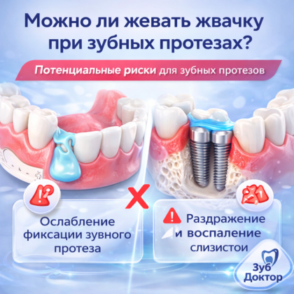 Жвачка и протезы
