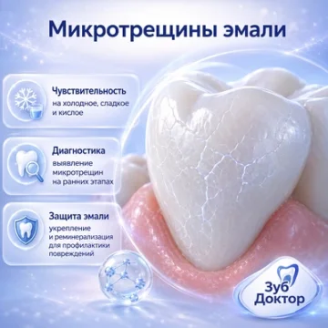 Микротрещины эмали: когда достаточно наблюдения