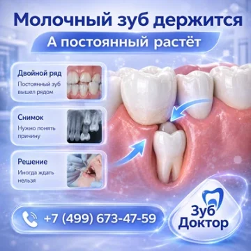 Молочный зуб не выпал у подростка: что делать