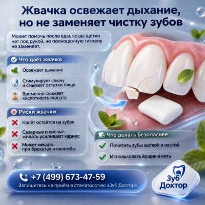 Жвачка после еды