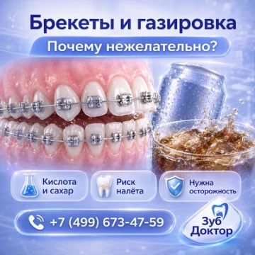 Брекеты и газировка: почему лучше ограничить