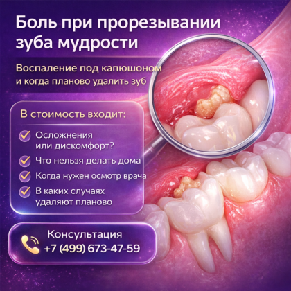 Режется зуб мудрости