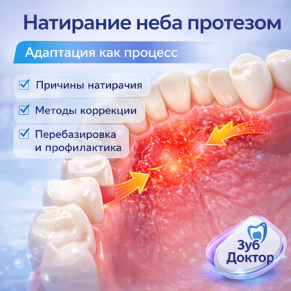 Протез натирает небо