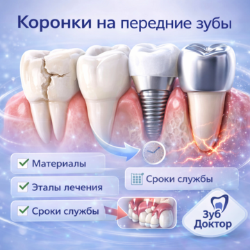 Коронки на передние зубы