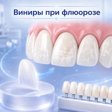 Виниры при флюорозе зубов
