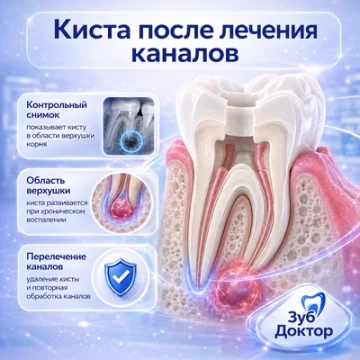 Киста после лечения каналов: почему возникает