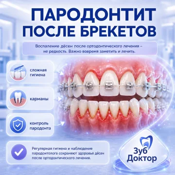 Пародонтит после ортодонтии: что проверить