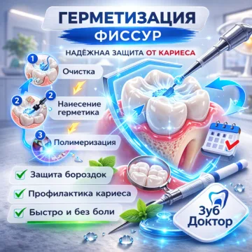 Герметизации фиссур