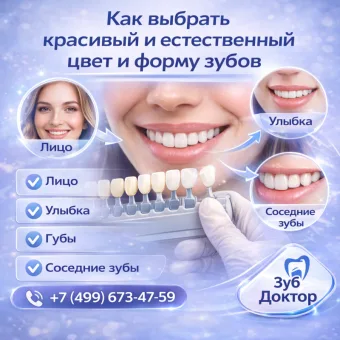 Цвет и форма зубов