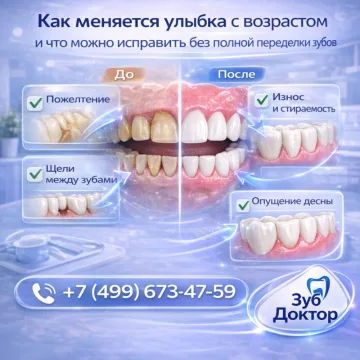 Меняется улыбка с возрастом