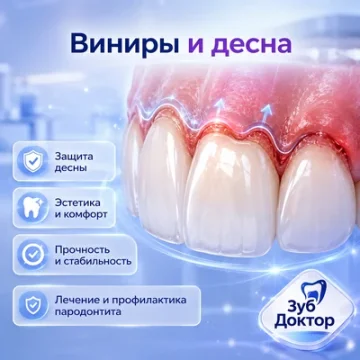 Пародонтит и виниры: почему сначала лечат дёсны