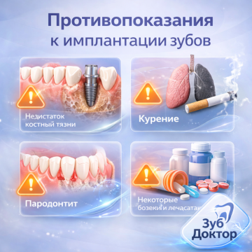 Противопоказания к Установке Имплантов