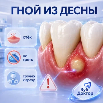 Гной из десны: когда нужен срочный осмотр