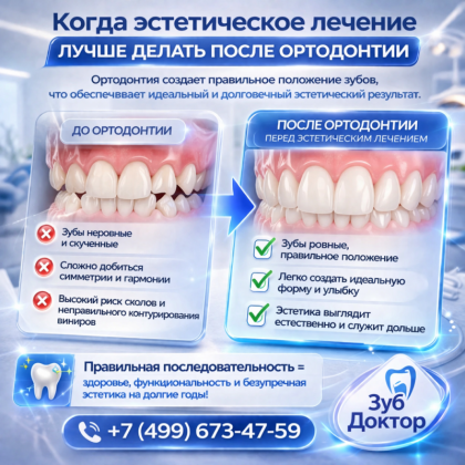 Эстетика после ортодонтии