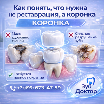 Коронка или реставрация