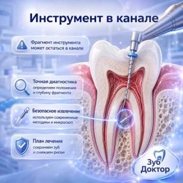 Инструмент в канале зуба: что это значит для лечения