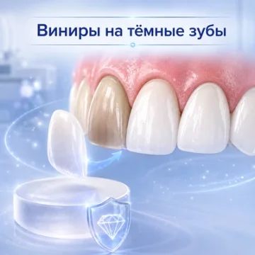 Виниры на тёмные зубы: что учитывать