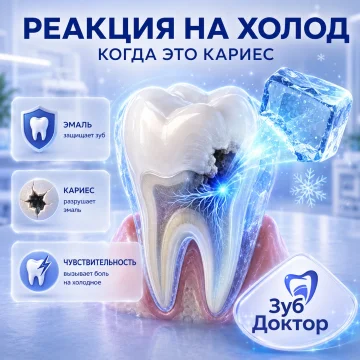 Зуб реагирует на холодное: когда это кариес