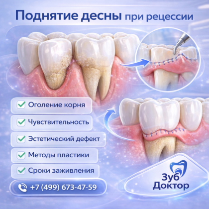 Как проводится операция по поднятию десны?