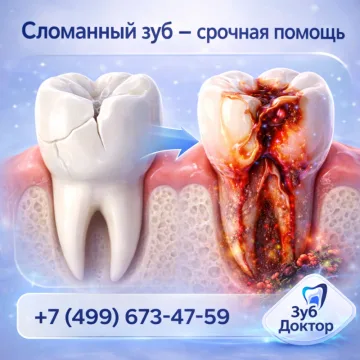 Сломался зуб
